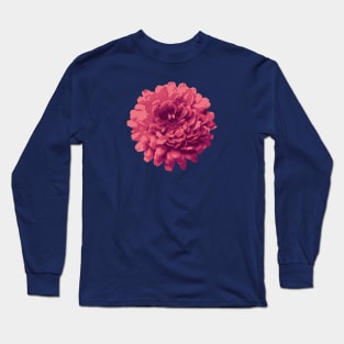 Red Violet Mums (Chrysanthemums) Flower Abstract Nature Art Long Sleeve T-Shirt